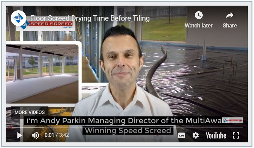 Floor Screed Drying Time Before Tiling? Don't lay your tiles too early